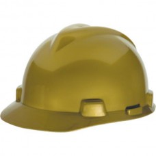 MSA V-Gard® Standard Slotted Cap w/ Staz-On® Suspension, Gold