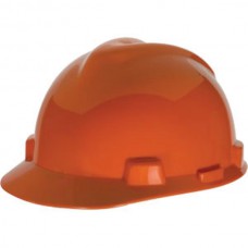 MSA V-Gard® Standard Slotted Cap w/ Fas-Trac® Suspension, Orange
