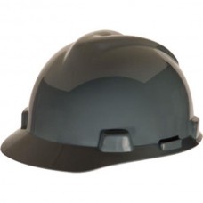 MSA V-Gard® Standard Slotted Cap w/ Fas-Trac® Suspension, Gray