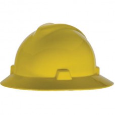 MSA V-Gard® Slotted Hat w/ Fas-Trac® Suspension, Yellow