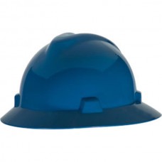 MSA V-Gard® Slotted Hat w/ Fas-Trac® Suspension, Blue