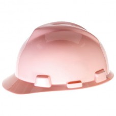 MSA V-Gard® Standard Slotted Cap w/ Fas-Trac® Suspension, Pink