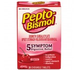 Pepto-Bismol Tablets, 262 mg, 30/Box