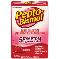 Pepto-Bismol Tablets, 262 mg, 30/Box
