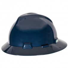 MSA V-Gard® Slotted Hat w/ Fas-Trac® Suspension, Dark Blue