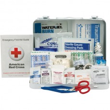 25-Person ANSI A Weatherproof First Aid Kit, Metal, 9 1/2"L x 6 1/2"H x 3"W, 1/Each