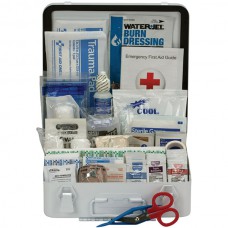 50-Person ANSI A Weatherproof First Aid Kit, Metal, 1/Each