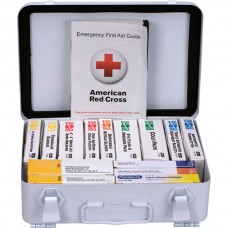 25-Person, 16-Unit ANSI A Unitized Weatherproof First Aid Kit, Metal, 1/Each