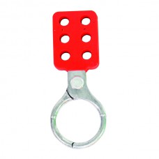  Safety Lockout Hasp, Vinyl-Coated Aluminum w/ 1 1/2" Jaws, 1/Each