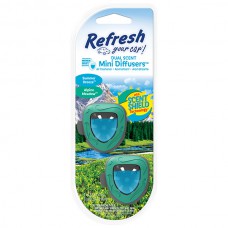 Energizer® Refresh Your Car® Mini Oil Diffusers, Alpine Meadow/Summer Breeze, 2/Pkg