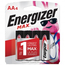 Energizer® Max® Alkaline AA Batteries, 4/Pkg