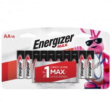 Energizer® Max® Alkaline AA Batteries, 16/Pkg