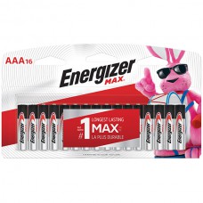 Energizer® Max® Alkaline AAA Batteries, 16/Pkg