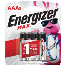 Energizer® Max® Alkaline AAA Batteries, 8/Pkg