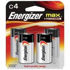 Energizer® Max® Alkaline C Batteries, 4/Pkg