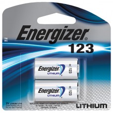 Energizer® 123 Lithium Batteries, 2/Pkg