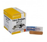 Heavy Woven Fabric Bandages, 3/4" x 3", 100/Box