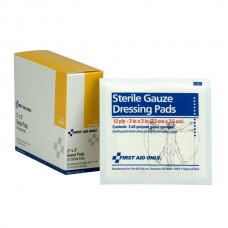 Sterile Gauze Pads (Unitized Refill), 3" x 3", 20/Box