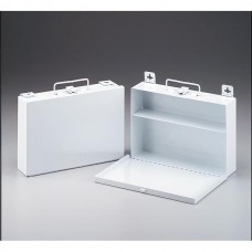 First Aid Kit Cabinet (Empty), 10 1/2"L x 7 1/2"H x 2 1/2"W, Metal, 1/Each