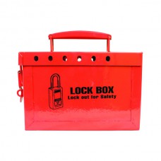  Lock Box, 13 Lock, Red, 1/Each