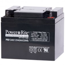 Power Rite® Battery, 12V, 40 Ah (Nut & Bolt Connection), 1/Each 