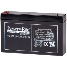 Power Rite® Battery, 6V, 7 Ah, 1/Each