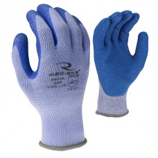 Blue Crinkle Latex Palm Coated Gloves- Set of 12 Pair