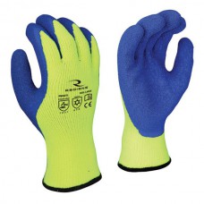 ANSI A3 Dipped Winter Gripper Gloves Hi-Vis- Set of 12 Pair