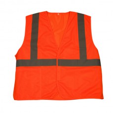  Class 2 Solid Mesh Safety Vest Orange