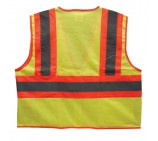  Class 2 Two-Tone Mesh Safety Vest Lime