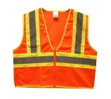  Class 2 Two-Tone Mesh Safety Vest Orange