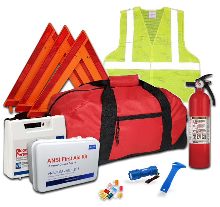 USKITS Advanced NEMT Safety Kit with 2.5lb Fire Extinguisher – DOT & OSHA Compliant, Shipping Included